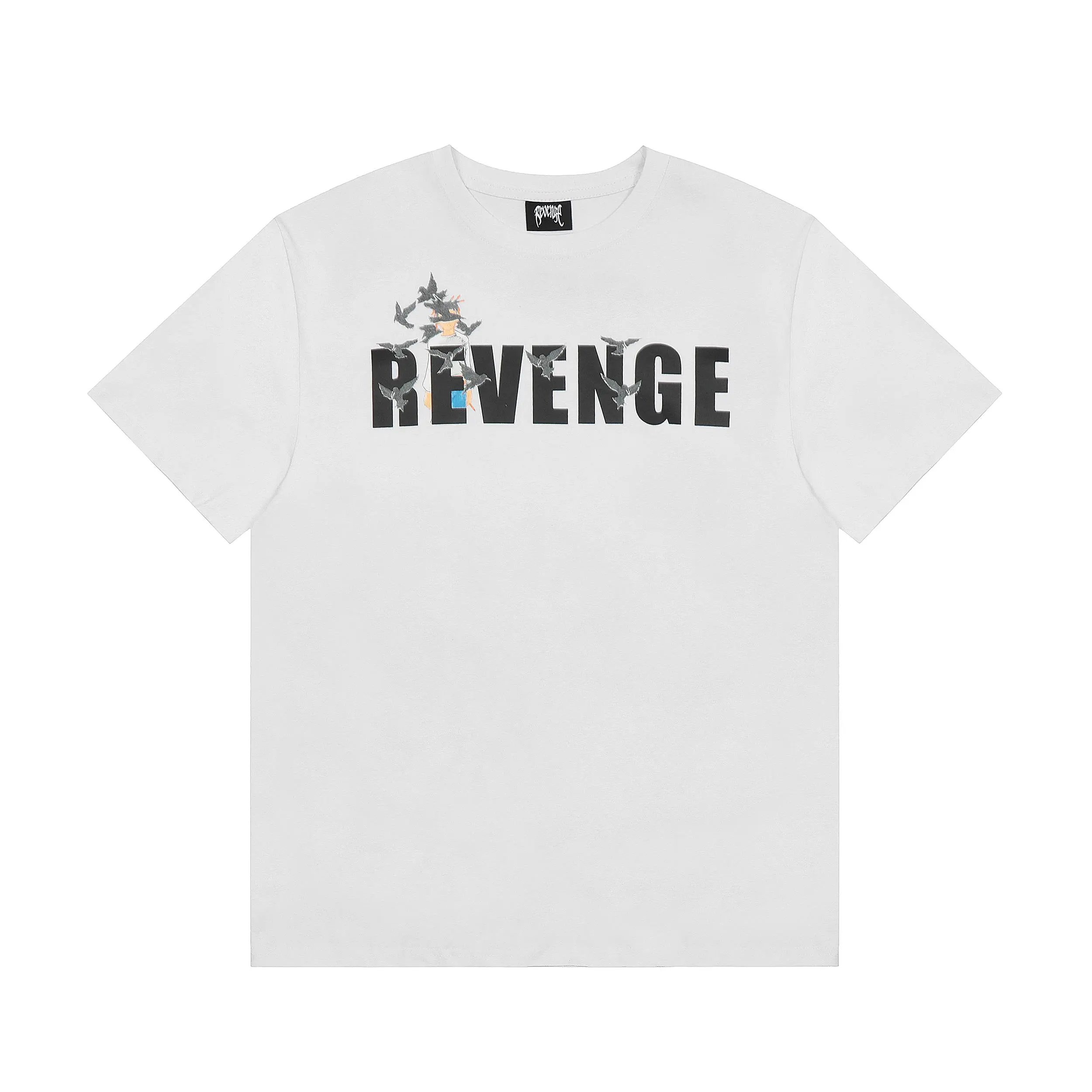 Revenge Crow Tee White, Black - Revenge - Cnfans - $19.03