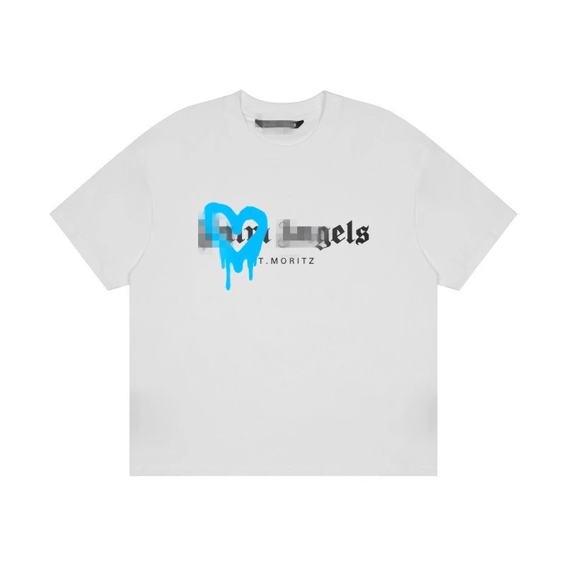 Streetwear Graffiti Heart Cotton Tee Ivory - Related Product - Cnfans