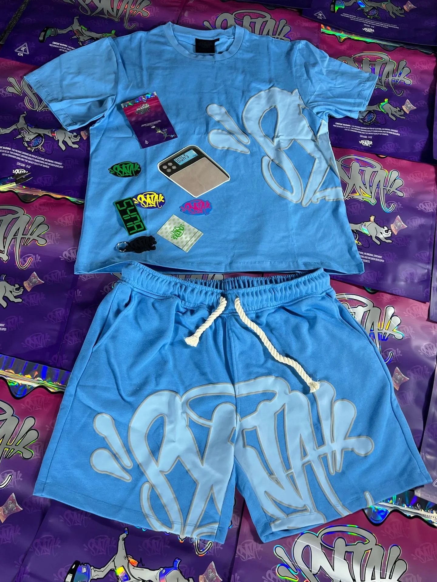 Street Fleece Hoodie Pants Set Cornflower - Syna World(Syna) - Cnfans - $43.19