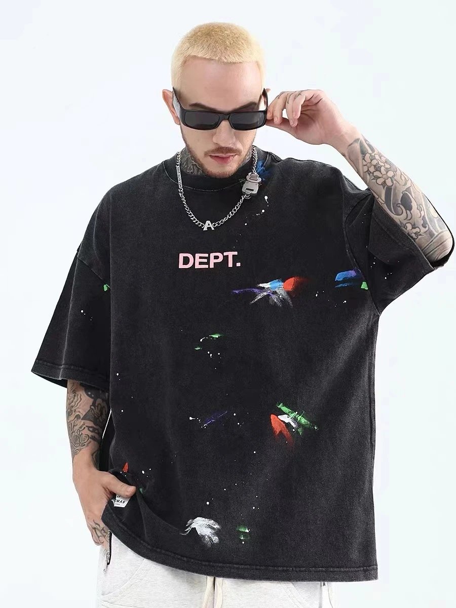 Gallery Dept Paint Splash Tee Black - Gallery Image 10 - Detailed View