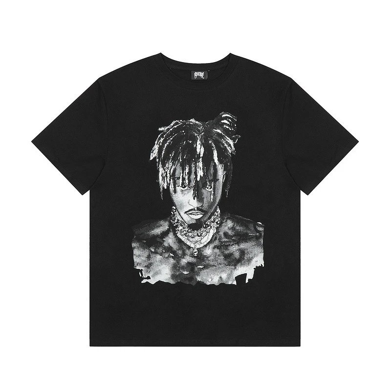 Hip-Hop Graphic Tee Ebony - Gallery Image 4 - Detailed View