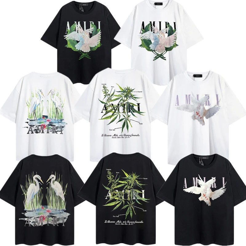Amiri Crane Printed T-Shirt Multicolor - High Quality Product Image - Cnfans