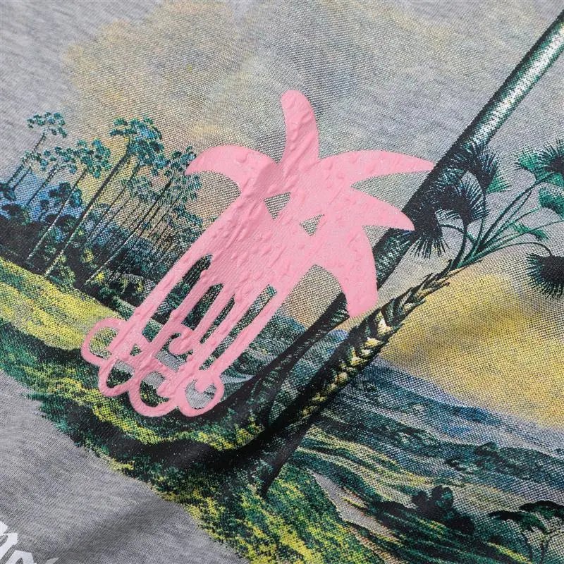 Streetwear Tree Print Tee Ash Grey - Gallery Image 6 - Detailed View