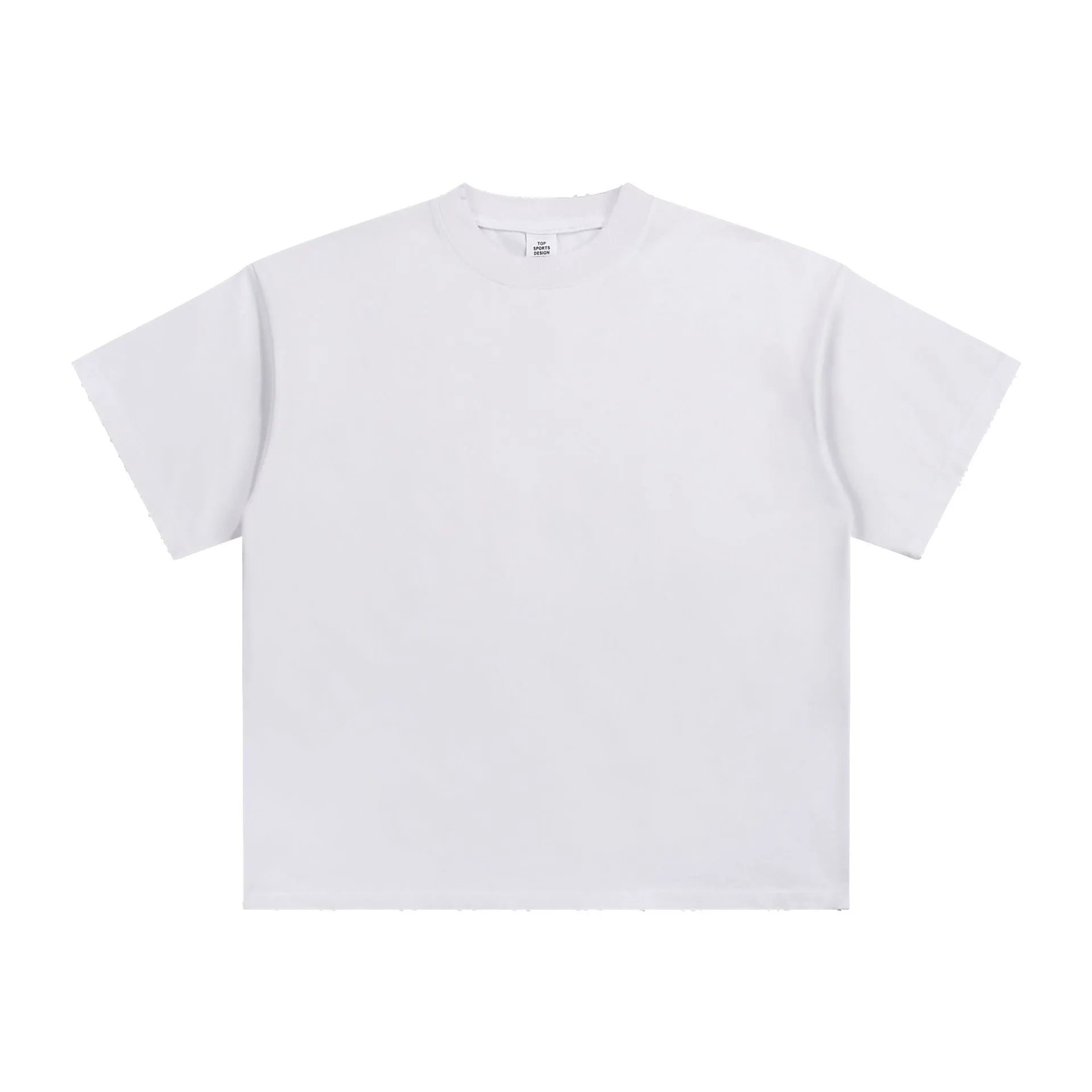 Oversize Cotton Tee, Spring/Summer, Rose Red - Gallery Image 7 - Detailed View