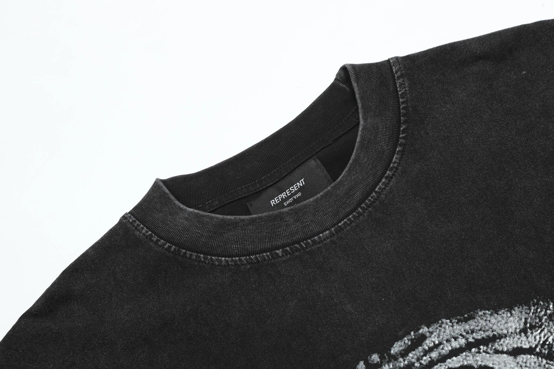 Represent Tiger Graphic Washed Tee Multi - Gallery Image 6 - Detailed View