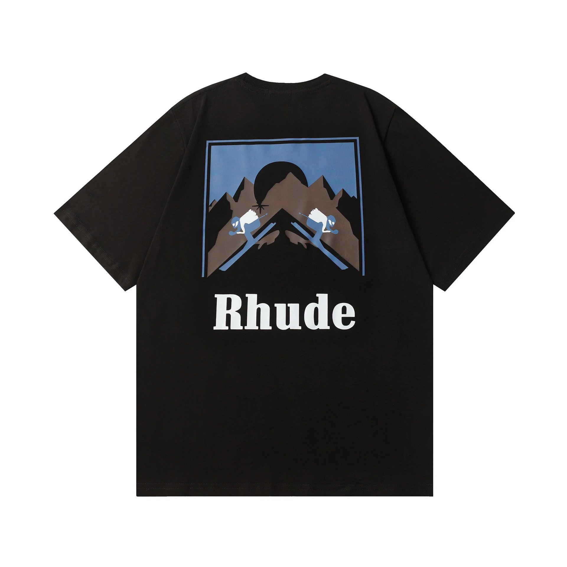 Rhude Sunset Mountain Tee Multicolor - Gallery Image 7 - Detailed View