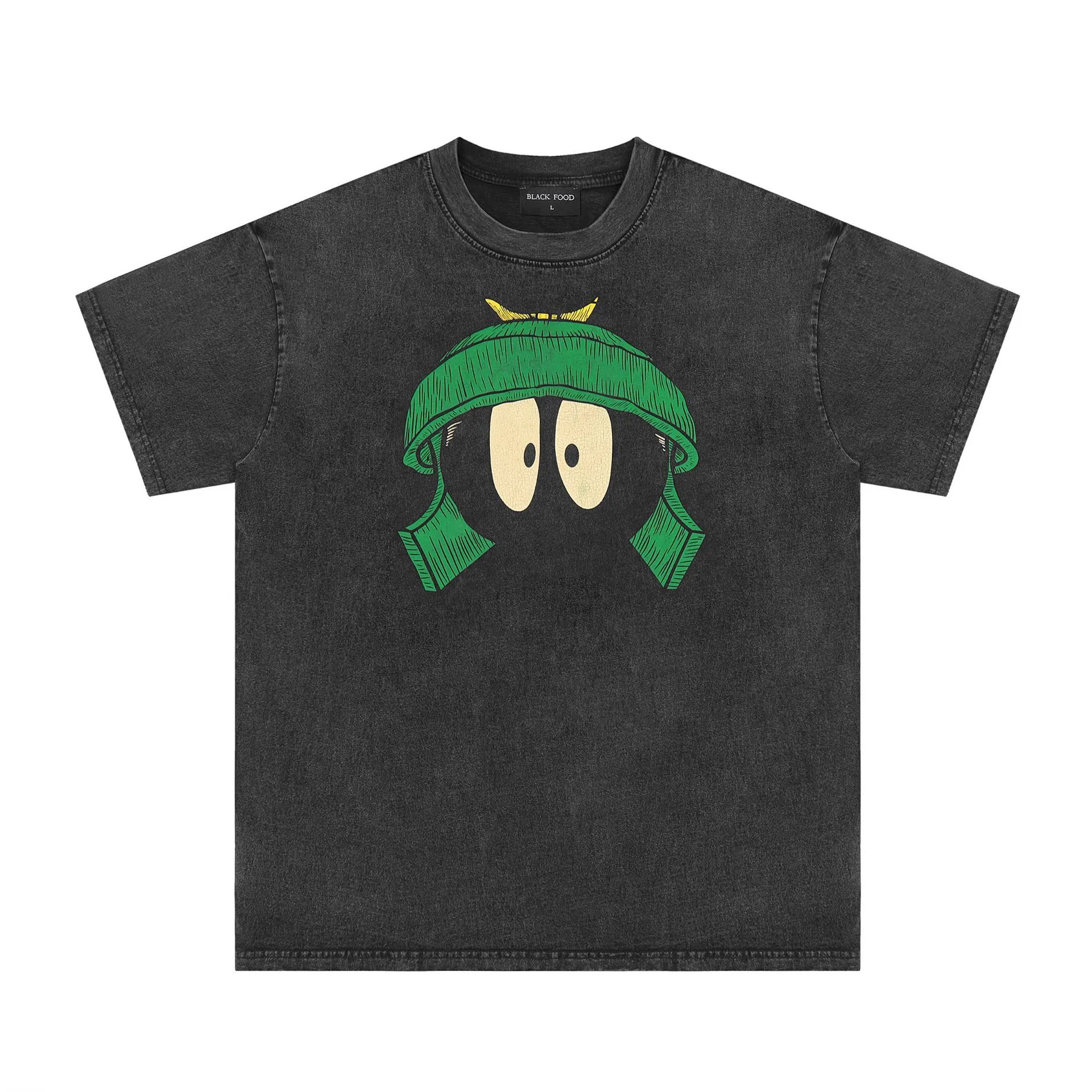 Vintage Cartoon Tee Washed Charcoal - Gallery Image 2 - Detailed View