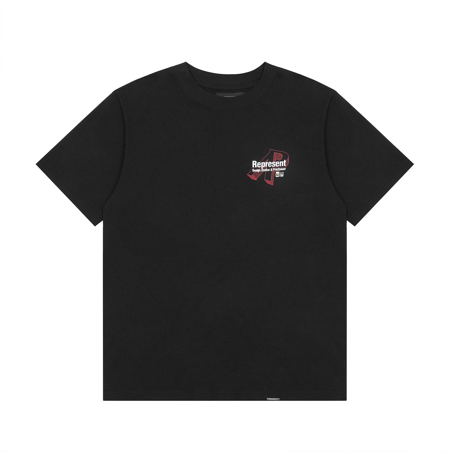 Represent Graphic Tee Black - Gallery Image 5 - Detailed View