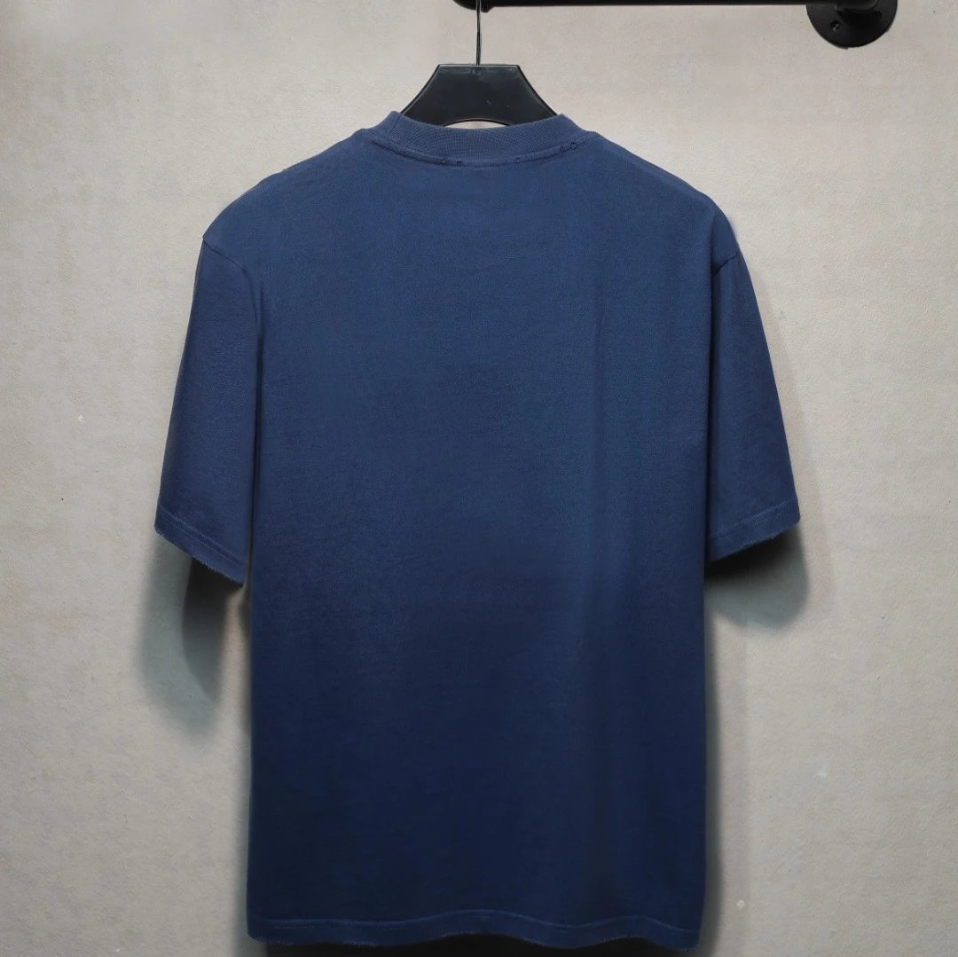 Unisex Distressed Cotton Paris Print Oversized Tee, Dusty Rose - Gallery Image 4 - Detailed View