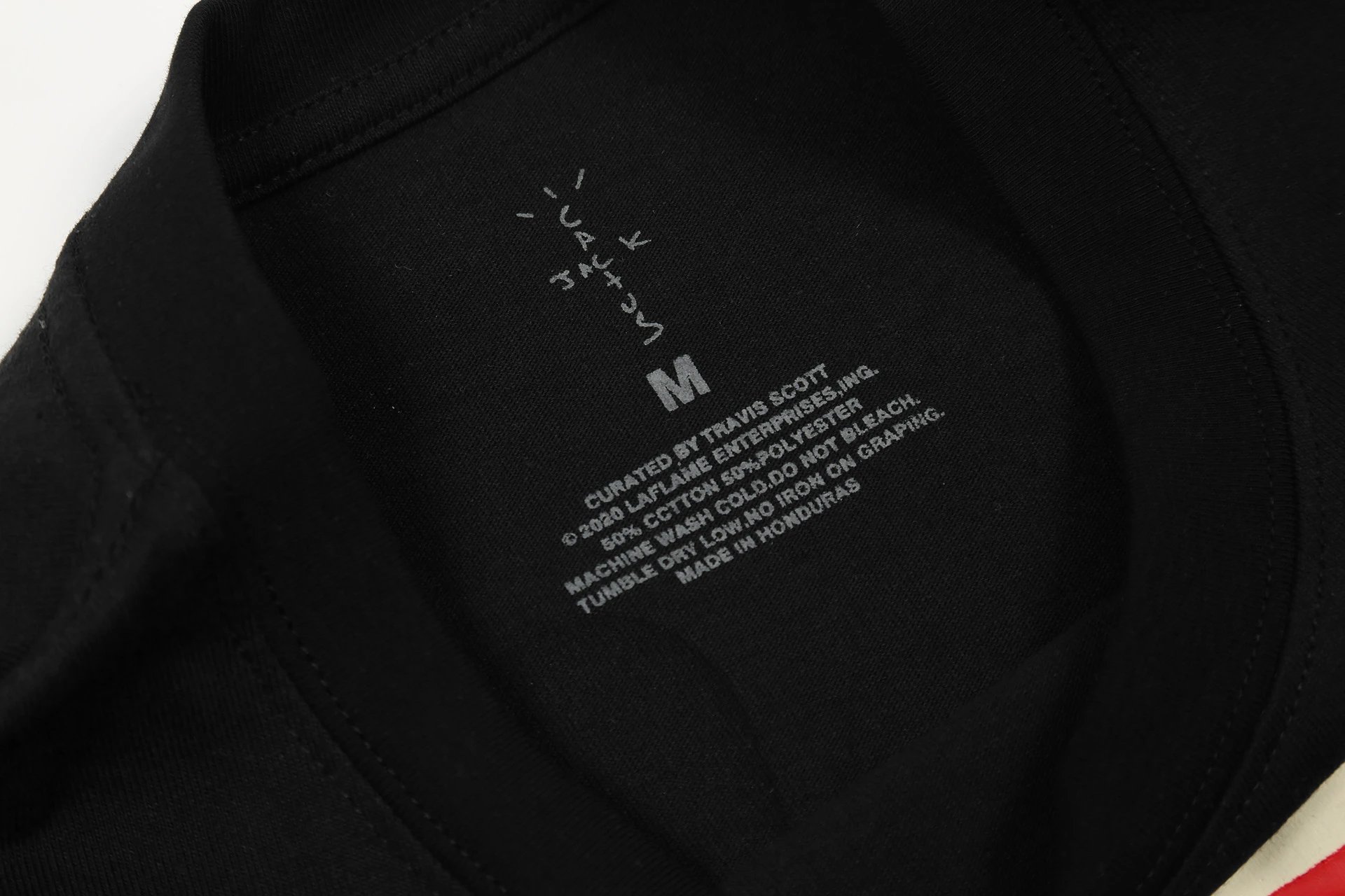 Street Style Ketchup Print Cotton T-Shirt Ebony Black - Gallery Image 6 - Detailed View