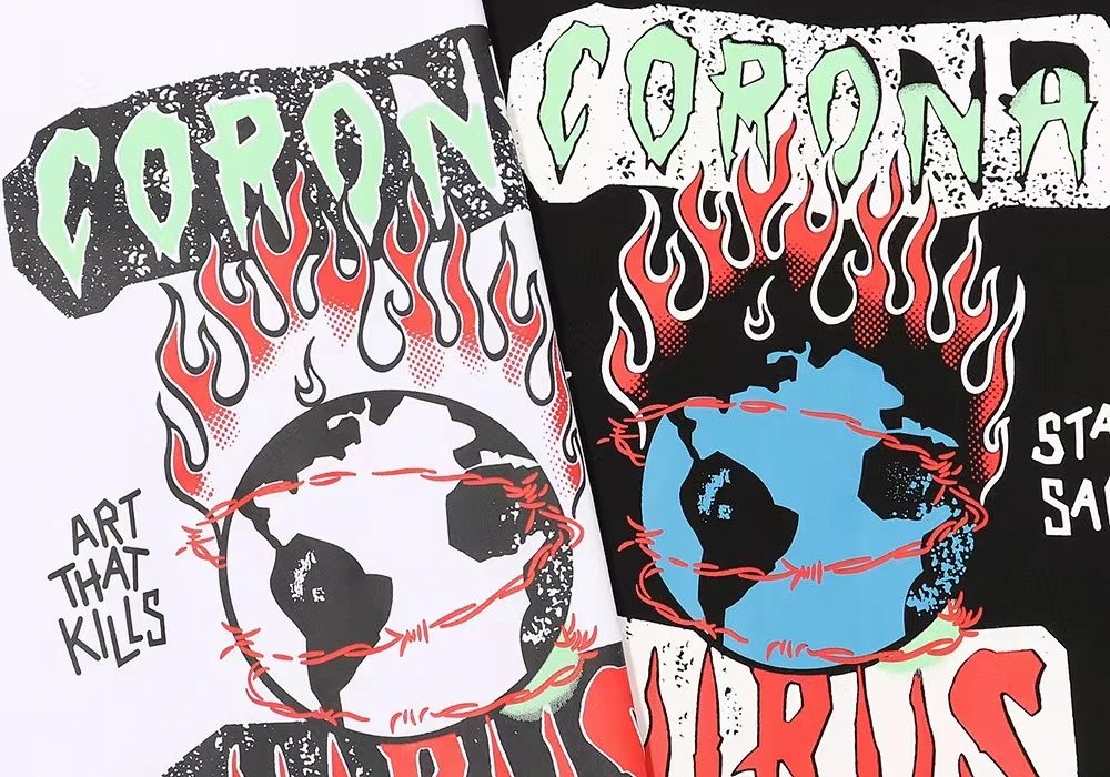 Gallery Dept Fire Letter Tee Multicolor - Gallery Image 9 - Detailed View