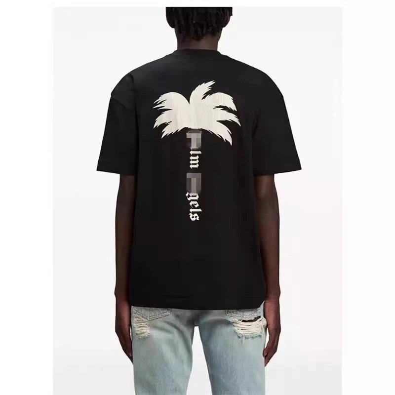 Vintage Crack Palm Tree Graphic Street T-Shirt Ivory - Gallery Image 11 - Detailed View