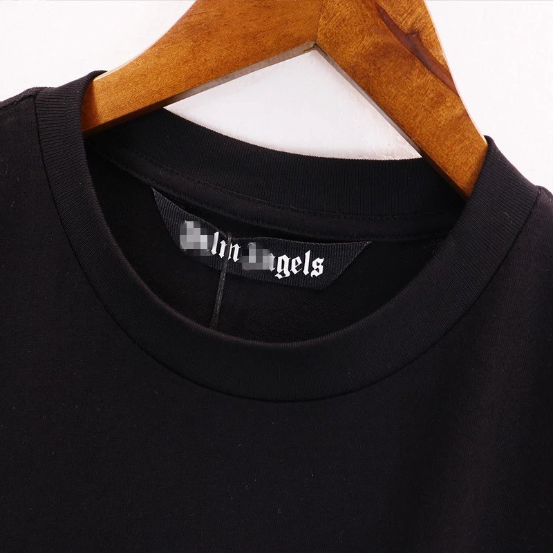 Street Style Chalk Logo Cotton Tee Ebony Black - Gallery Image 6 - Detailed View