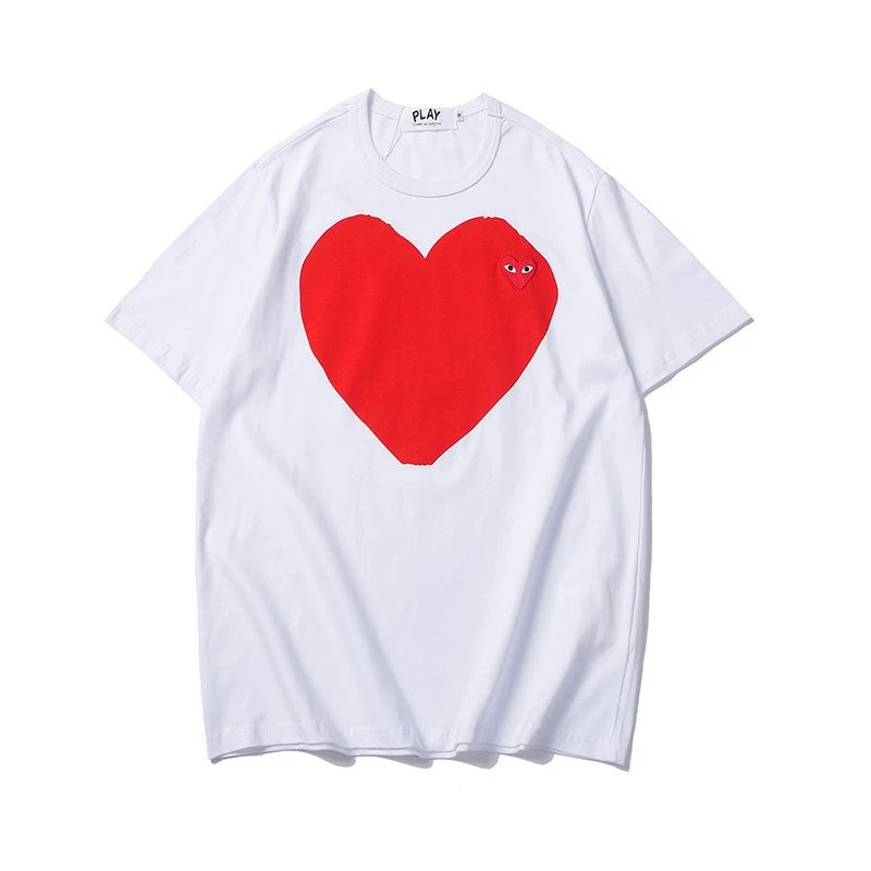 Comme des Garçons PLAY T-Shirt Navy - Gallery Image 4 - Detailed View