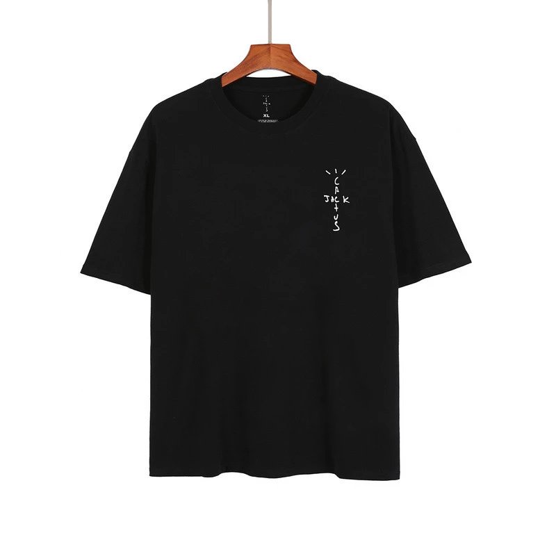 Streetwear Graphic Cotton Tee Unisex Ivory Black - Gallery Image 2 - Detailed View