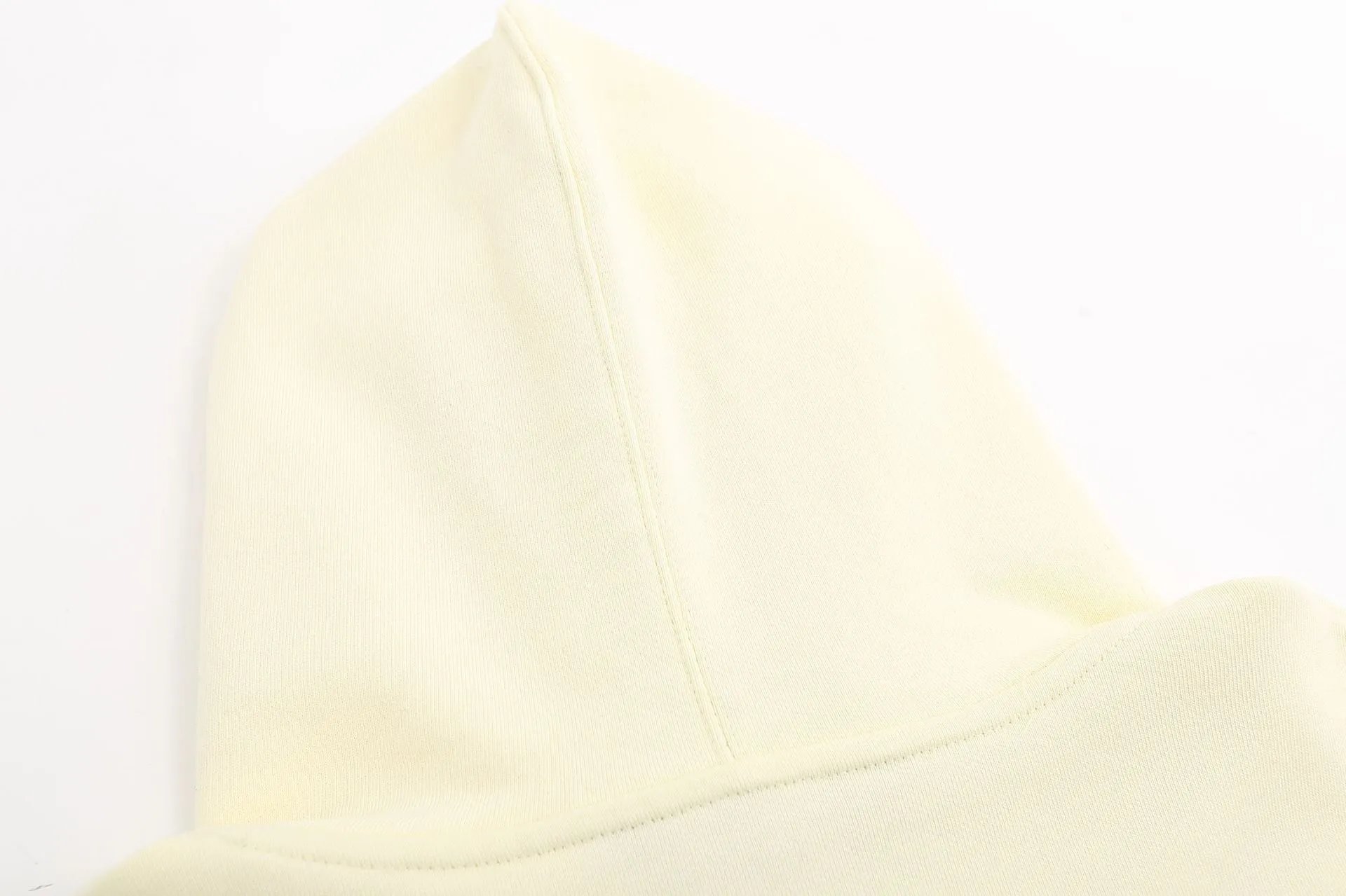 Street Shark Cotton Hoodie Unisex Top Ivory - Gallery Image 7 - Detailed View