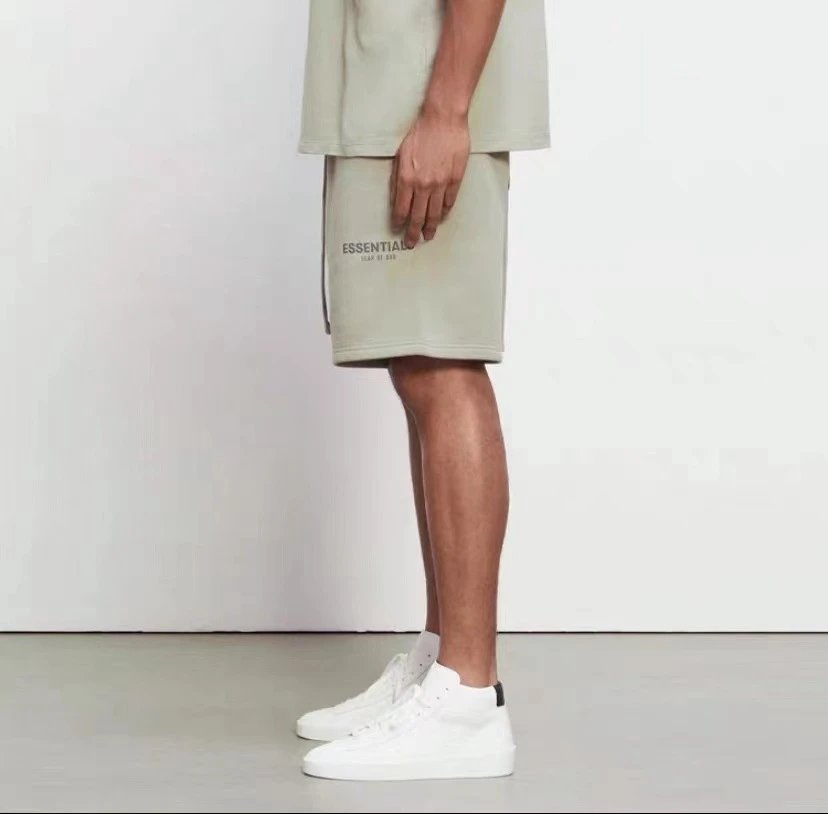 Reflective Embroidered Shorts Ivory - Gallery Image 14 - Detailed View