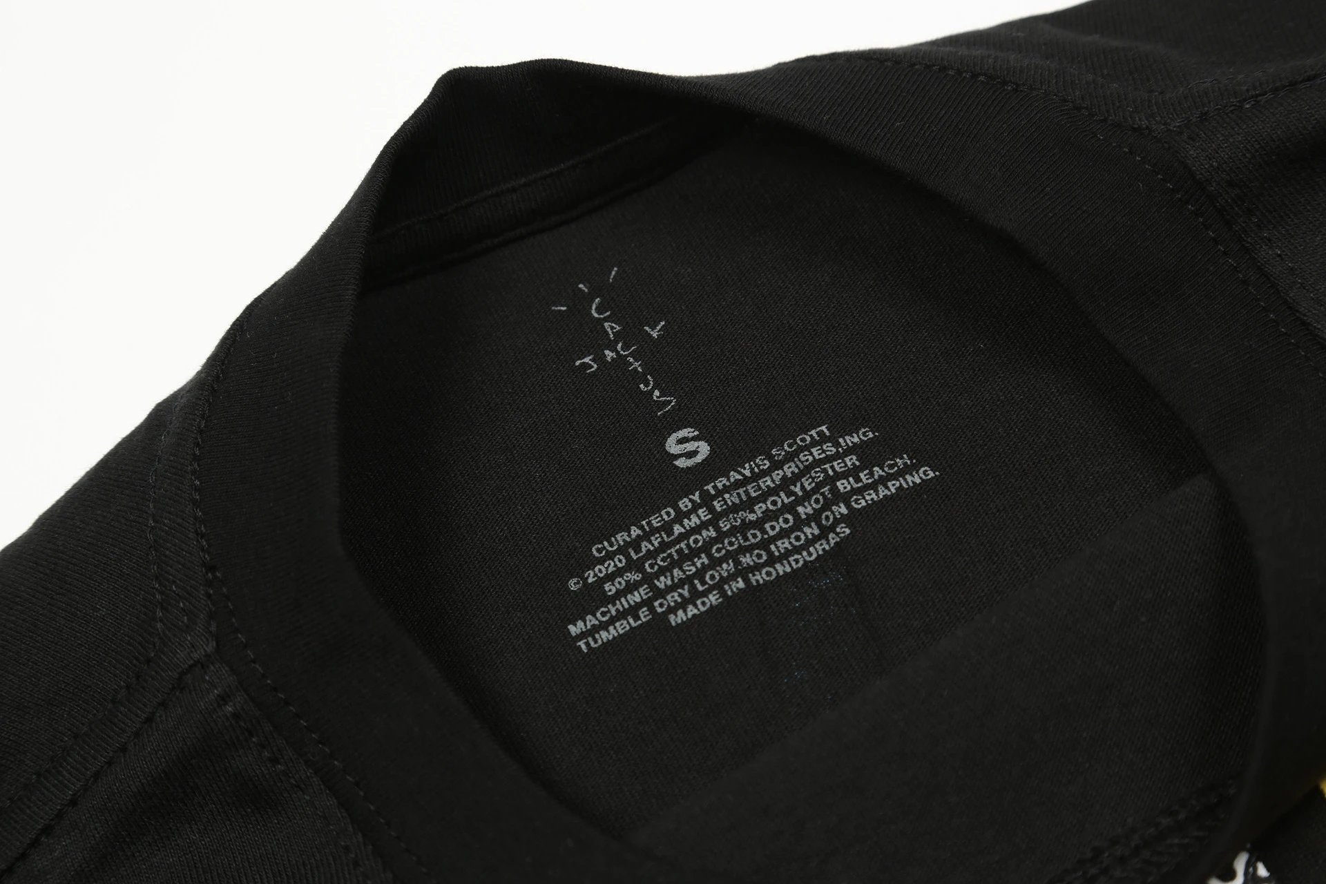 Vintage Graphic Streetwear Cotton T-Shirt Black - Gallery Image 6 - Detailed View