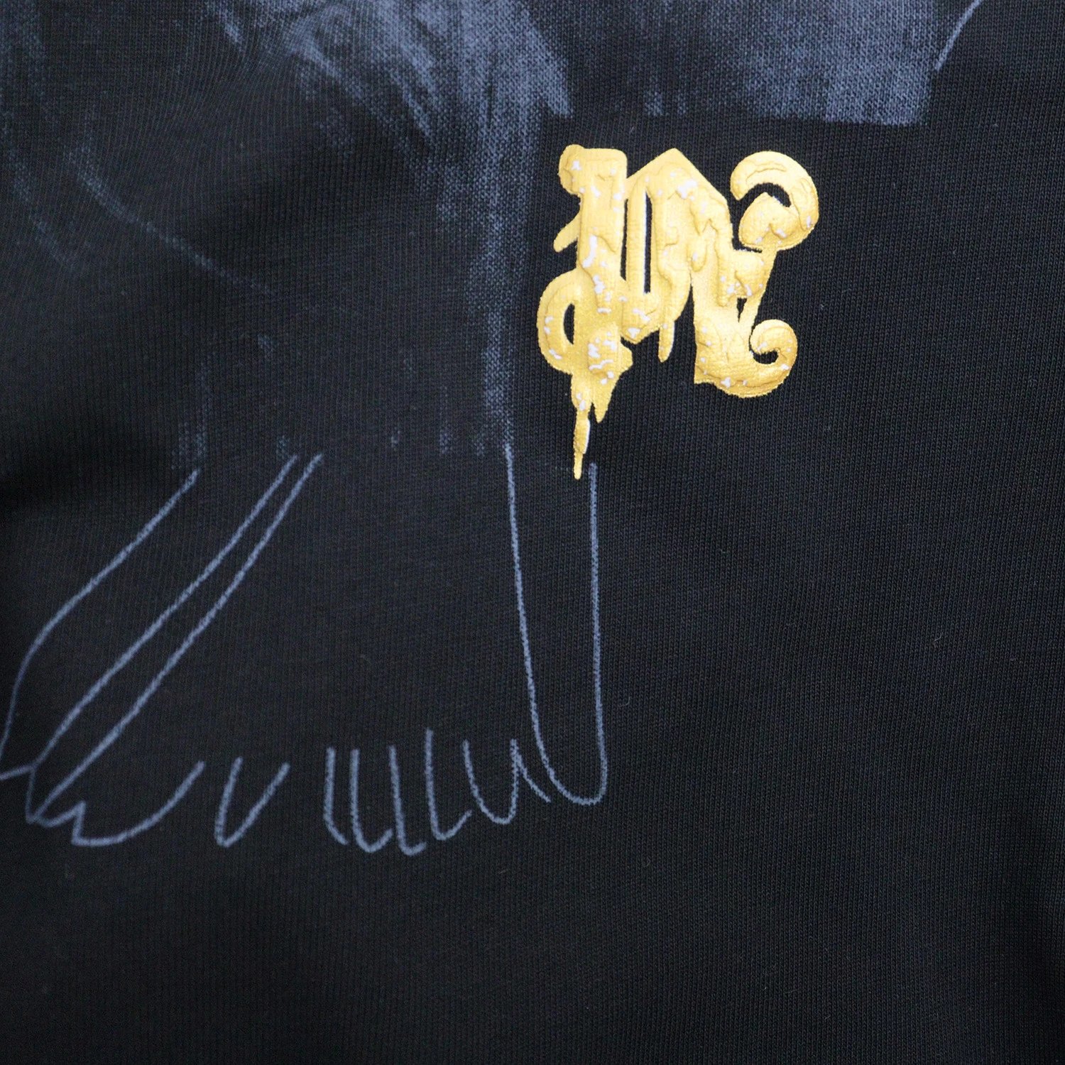 Streetwear Dove Graphic Cotton Tee Charcoal Black - Gallery Image 7 - Detailed View