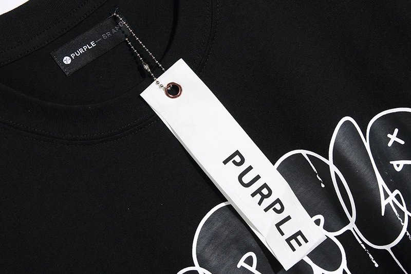 Purple Graphic Tee Black/White - Gallery Image 9 - Detailed View