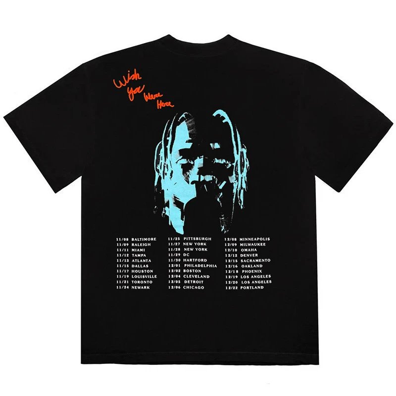 Streetwear Graphic Tour Tee Black - Gallery Image 3 - Detailed View