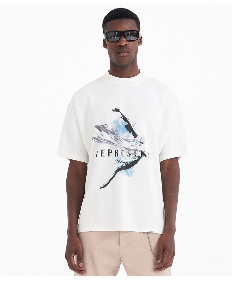 Represent Abstract Print Tee Multicolor - Gallery Image 5 - Detailed View