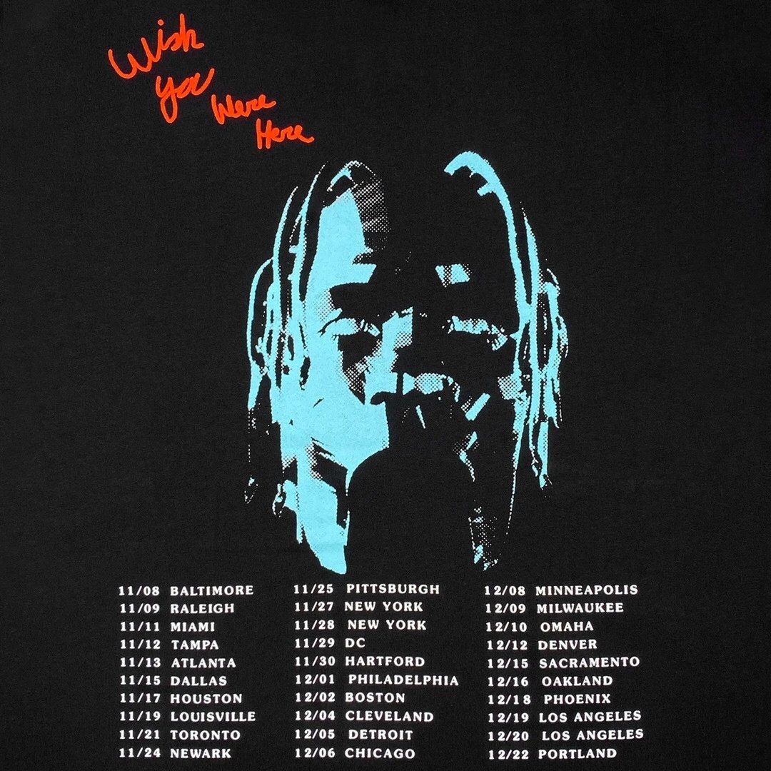 Streetwear Graphic Tour Tee Black - Gallery Image 9 - Detailed View