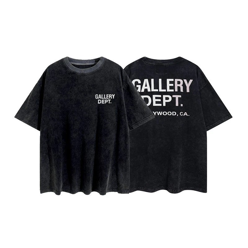Gallery Dept Black Washed T-Shirt - Gallery Dept - Cnfans - $19.24
