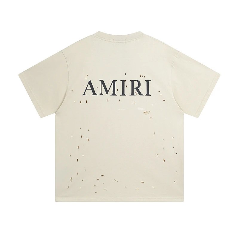 AMIRI Distressed Dye T-Shirt Multi - Gallery Image 3 - Detailed View