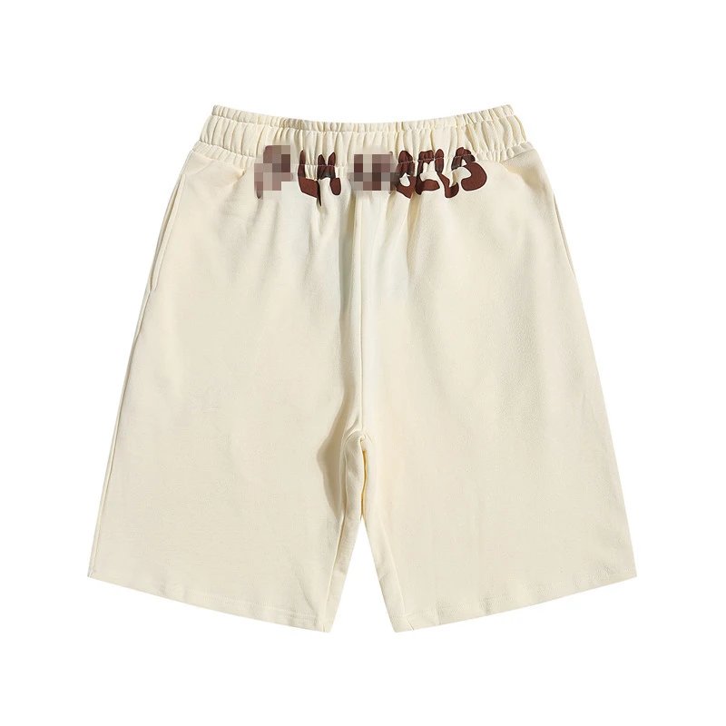 Casual Cotton Blend Beach Shorts Unisex Onyx - Gallery Image 4 - Detailed View