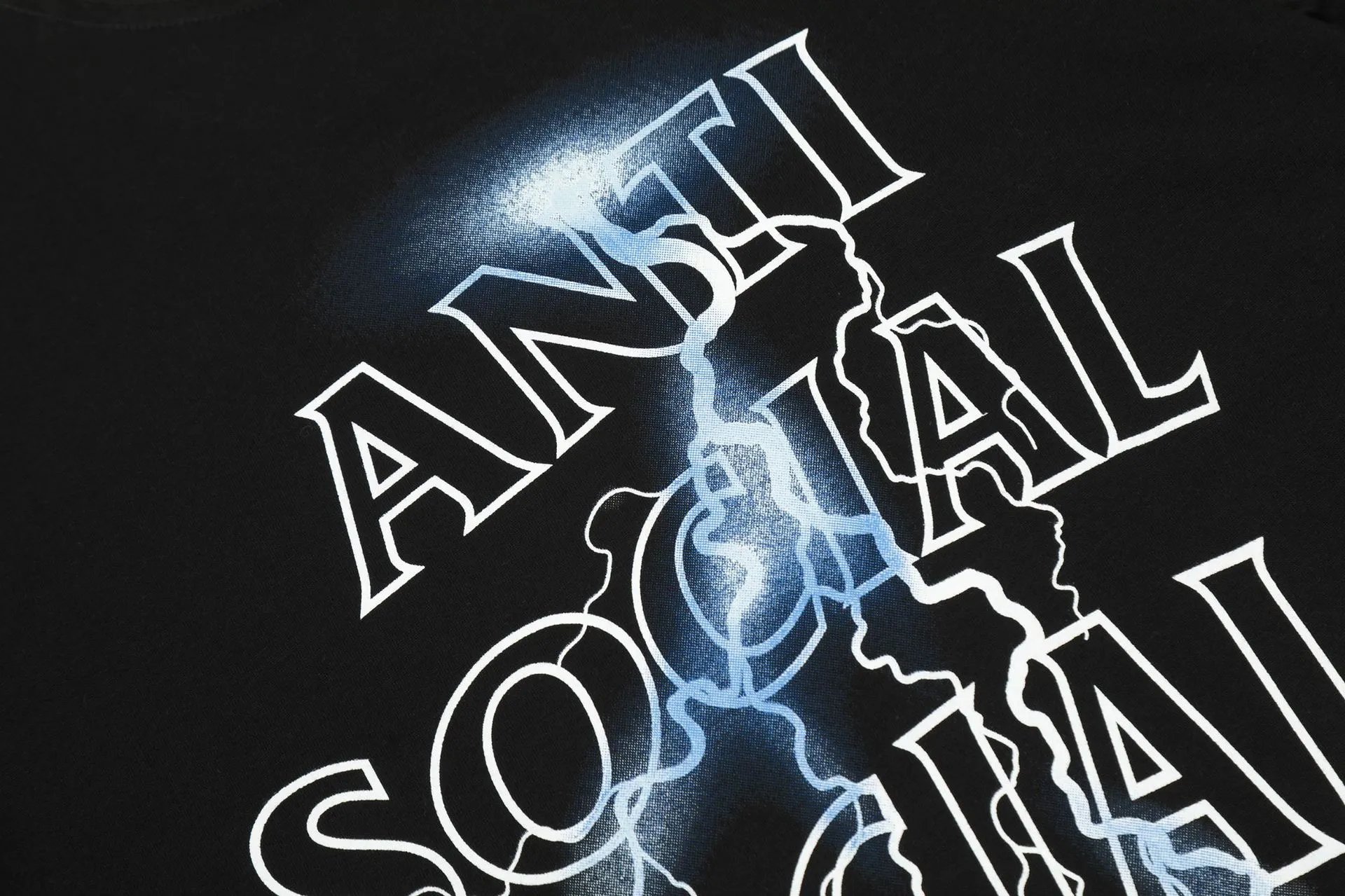 ASSC Lightning Print Tee Black - Gallery Image 13 - Detailed View