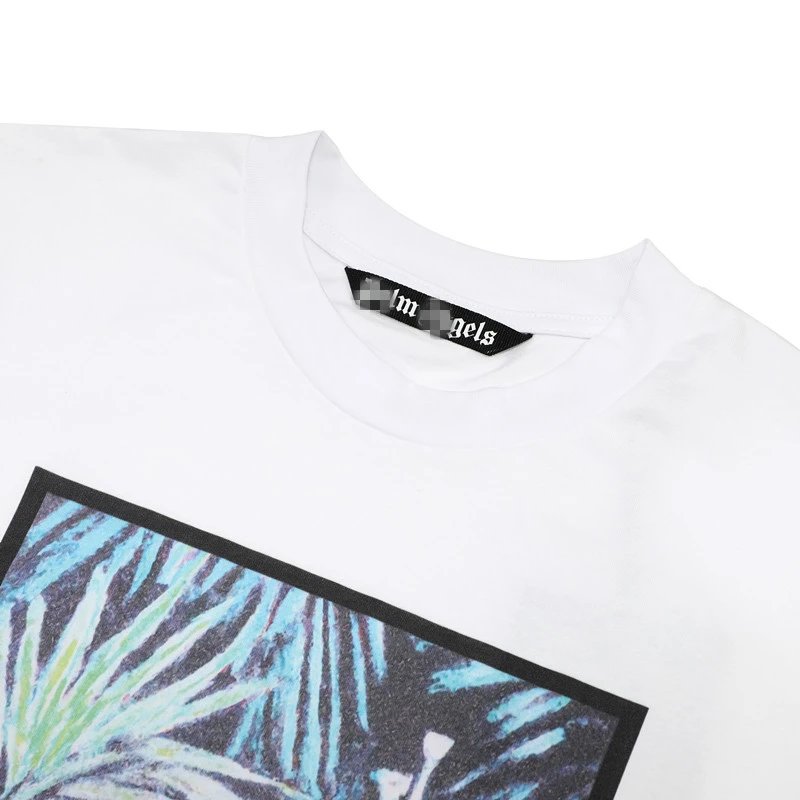 Vintage Oil Painting Graphic Cotton T-Shirt Ivory - Gallery Image 4 - Detailed View