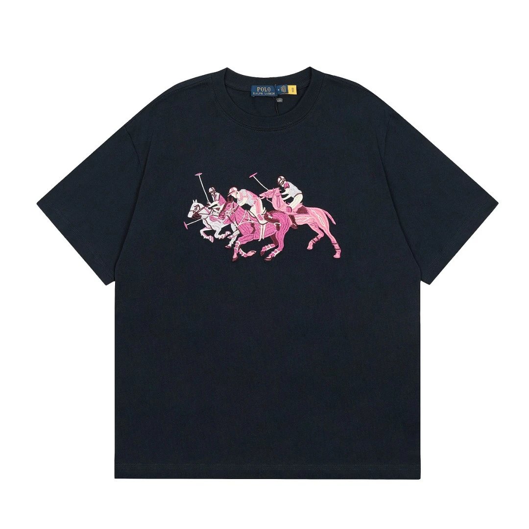 Ralph Lauren Color Polo Embroidery Tee - Gallery Image 5 - Detailed View