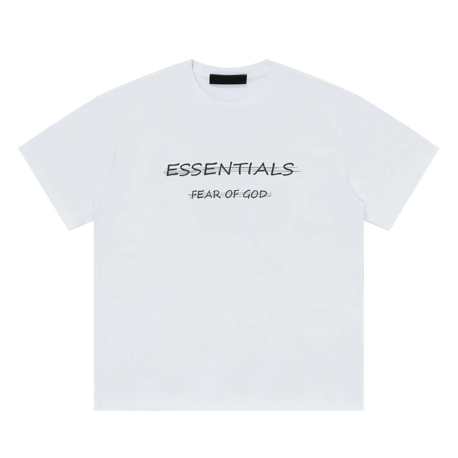 Essentials Cotton Casual Tee - Off White - Essentials - Cnfans - $20.97