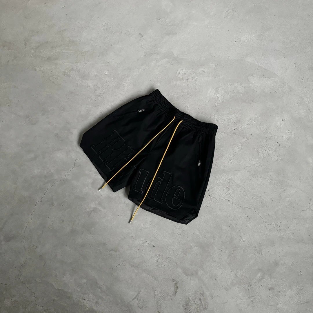 RHODE Embroidered Drawstring Shorts MultiColor - Gallery Image 9 - Detailed View