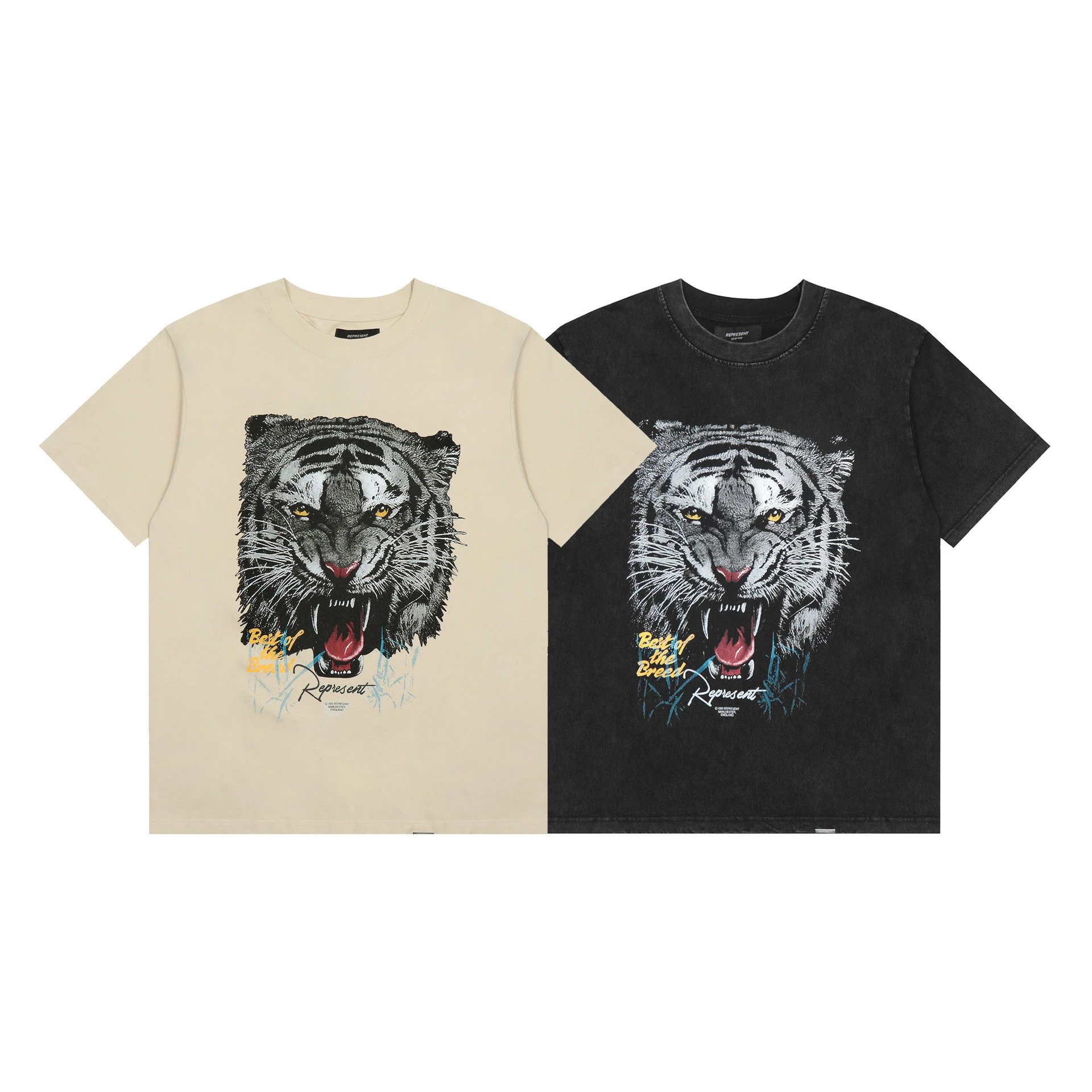 Represent Tiger Graphic Washed Tee Multi - High Quality Product Image - Cnfans