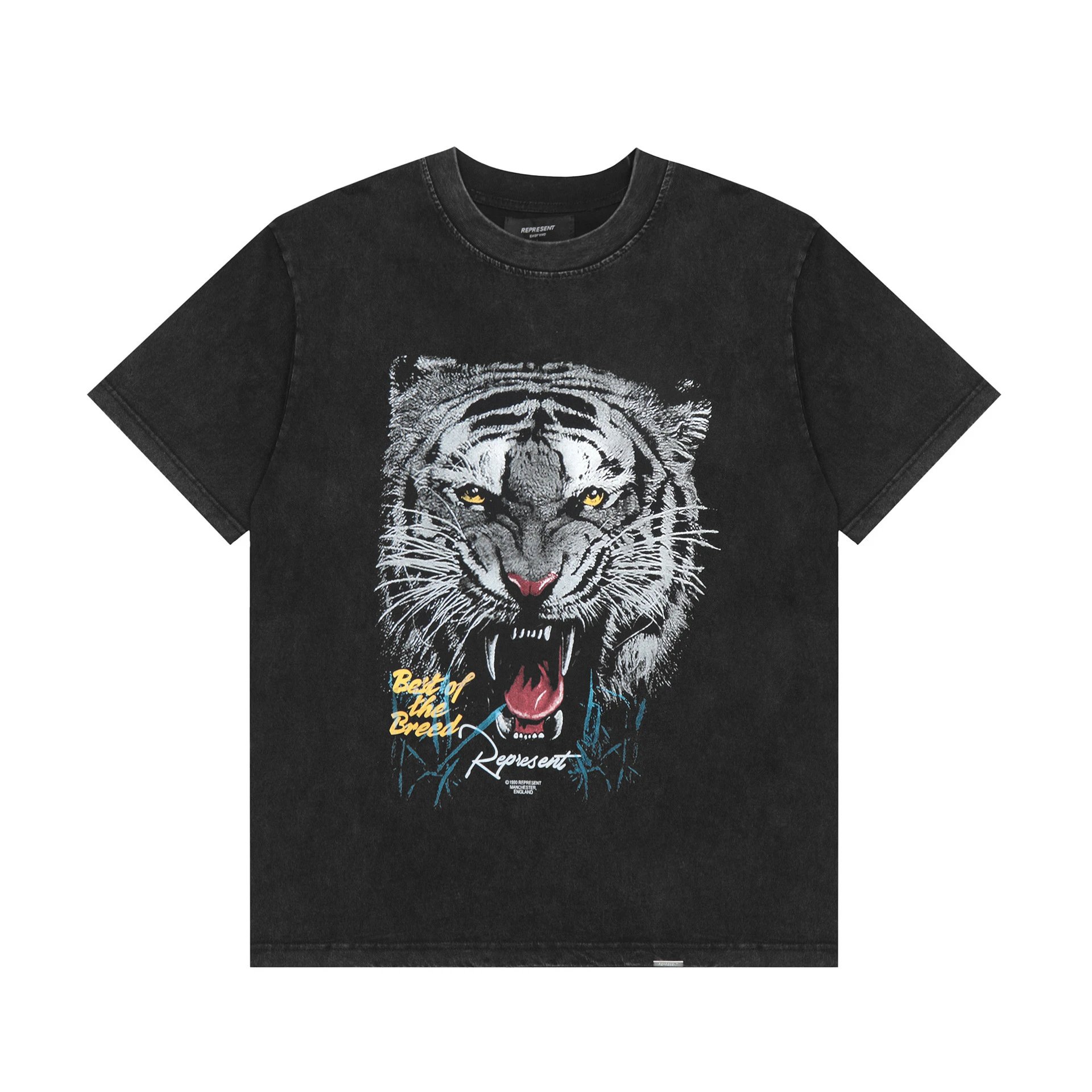 Represent Tiger Graphic Washed Tee Multi - Gallery Image 3 - Detailed View