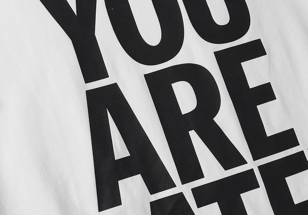 Gallery Dept Late Print Tee White - Gallery Image 8 - Detailed View