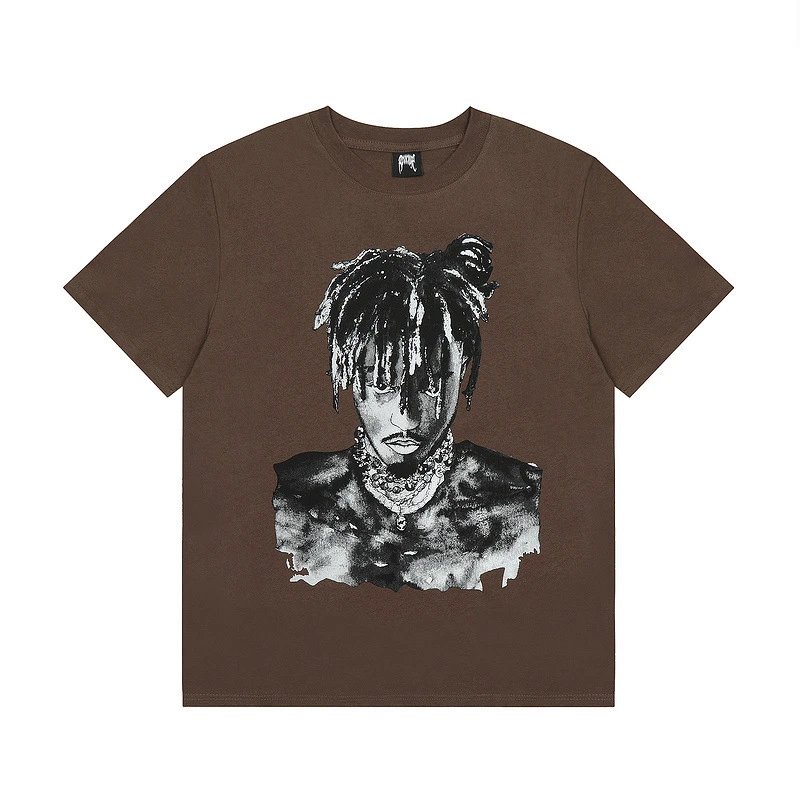 Hip-Hop Graphic Tee Ebony - Gallery Image 2 - Detailed View