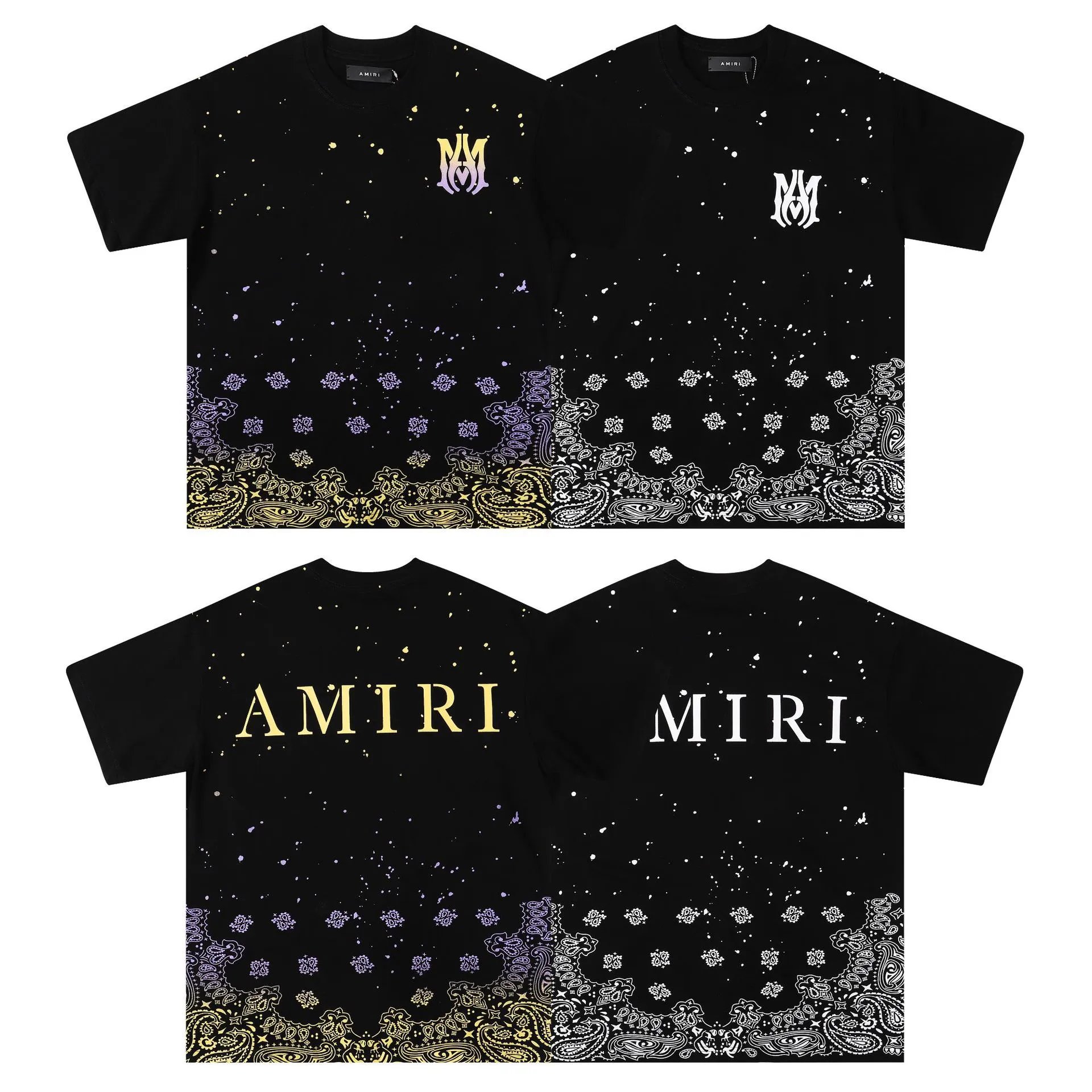 Amiri Cosmic Letter T-Shirt Multicolor - Gallery Image 2 - Detailed View