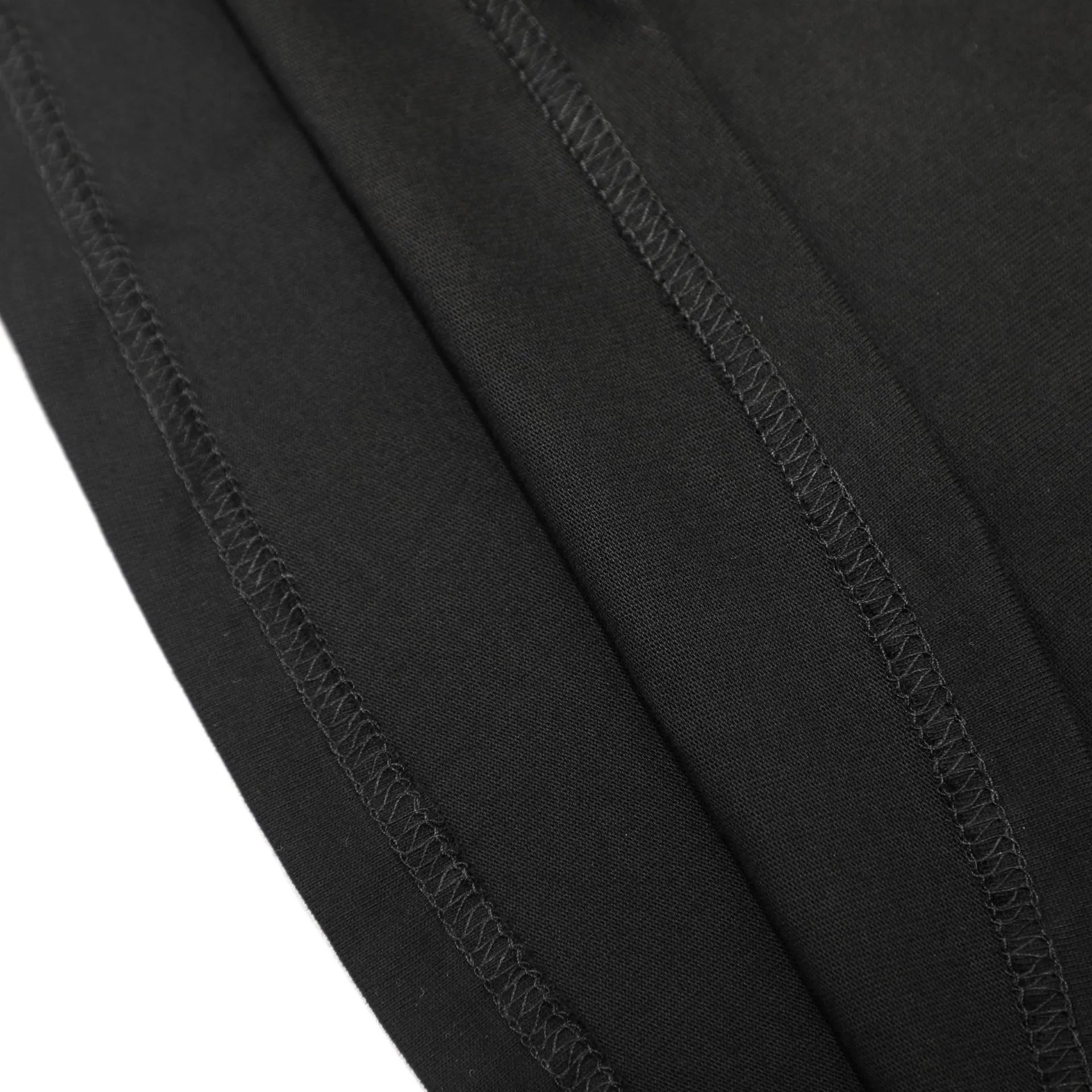 Streetwear Cotton Graphic Tee Multicolor Letters White Black - Gallery Image 9 - Detailed View