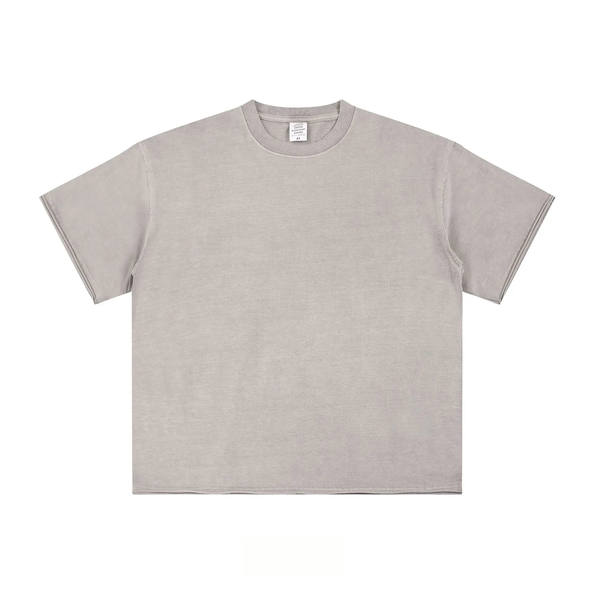 Men's Casual Cotton T-Shirt Summer Top Taupe - CHAOKEXI - Cnfans - $19.68
