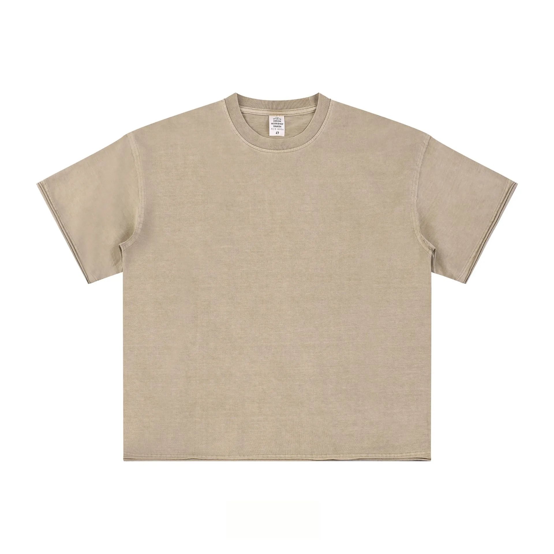 Men's Relaxed Fit Cotton Tee, Streetwear, Fawn - CHAOKEXI - Cnfans - $19.68