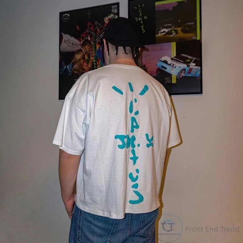 Vintage Graphic Streetwear Cotton T-Shirt Black - Gallery Image 13 - Detailed View