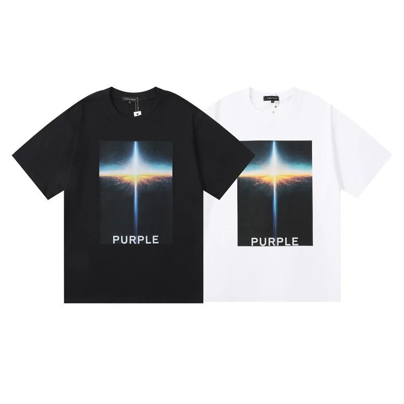 Purple Graphic T-Shirt Black/White - Gallery Image 3 - Detailed View