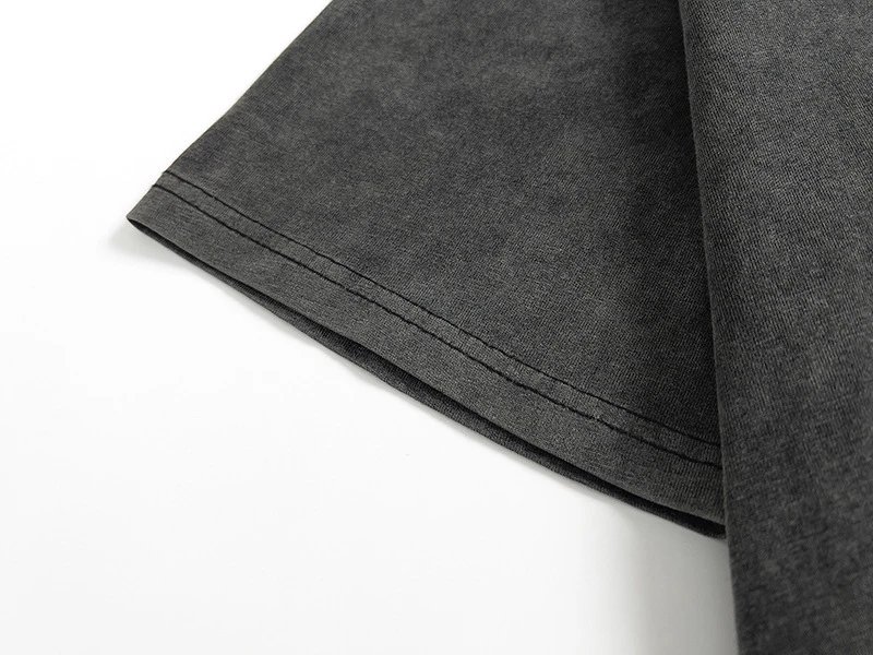 Gallery Dept Washed Letter T-Shirt Black - Gallery Image 12 - Detailed View