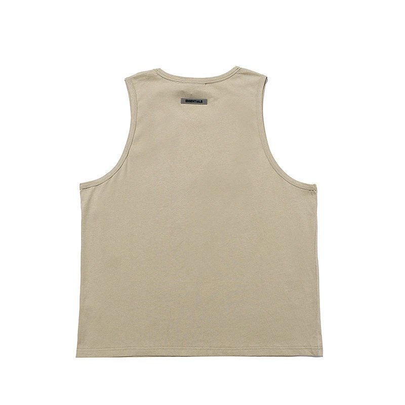 Street Cotton Sleeveless Tank Sandstone - Gallery Image 7 - Detailed View
