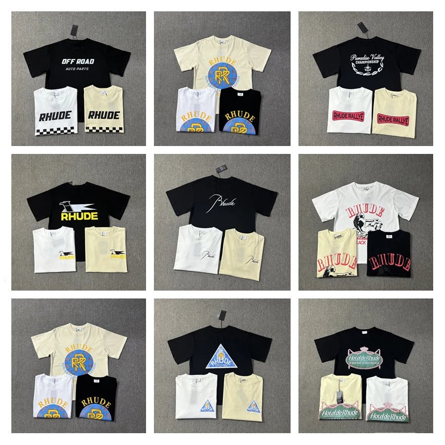 Rhude T-shirt Artistic Black - High Quality Product Image - Cnfans