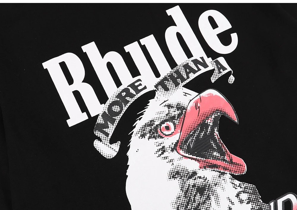 Rhude Eagle Print T-Shirt Multicolor - Gallery Image 8 - Detailed View