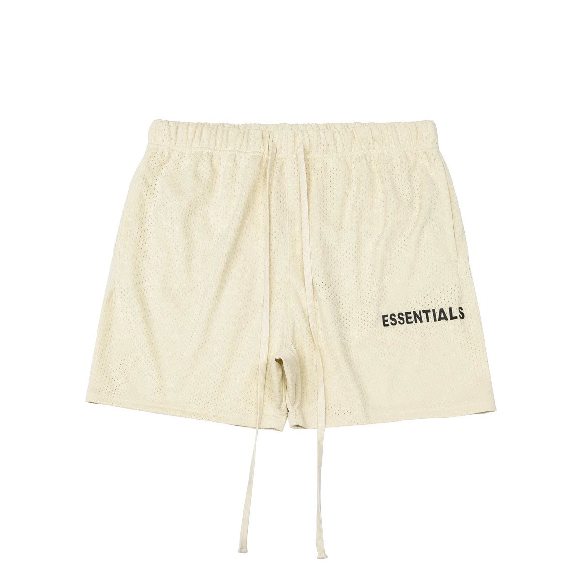 Mesh Drawstring Streetwear Shorts Mustard Yellow - Gallery Image 3 - Detailed View